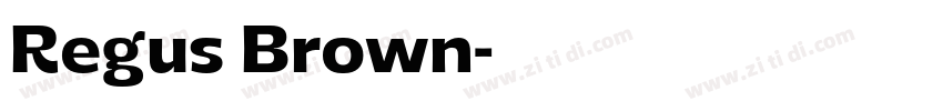 Regus Brown字体转换